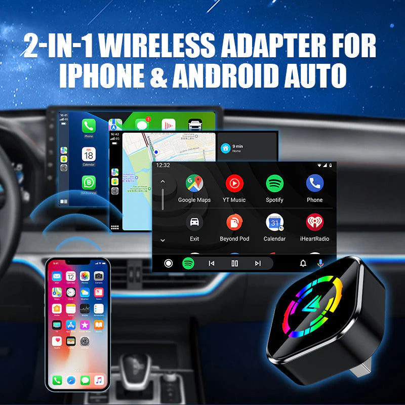 ‫محوّل CarPlay و Android Auto اللاسلكي‬